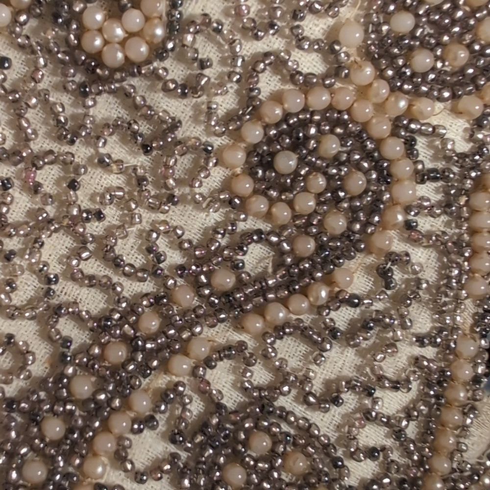 Vintage Antique Art Deco Hand Beaded Evening Clutch Belgium - Picture 9 of 9